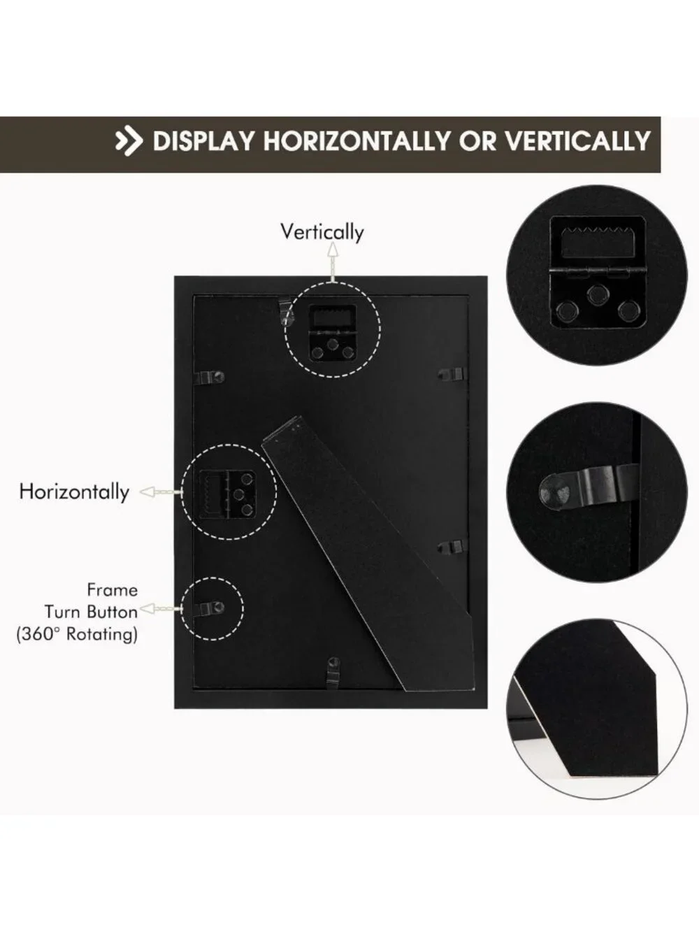 Elegant 5x7 Double Picture Frame for Two Photos - Stylish Black Home Decor
